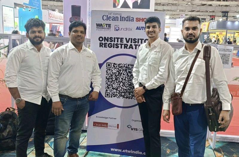 PrĀRAS team at Clean India Show trade expo