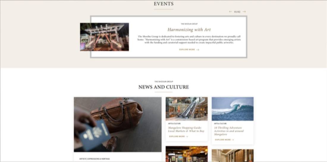 Shoolin Group news and culture page